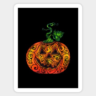 Swirly Pumpkin Sticker